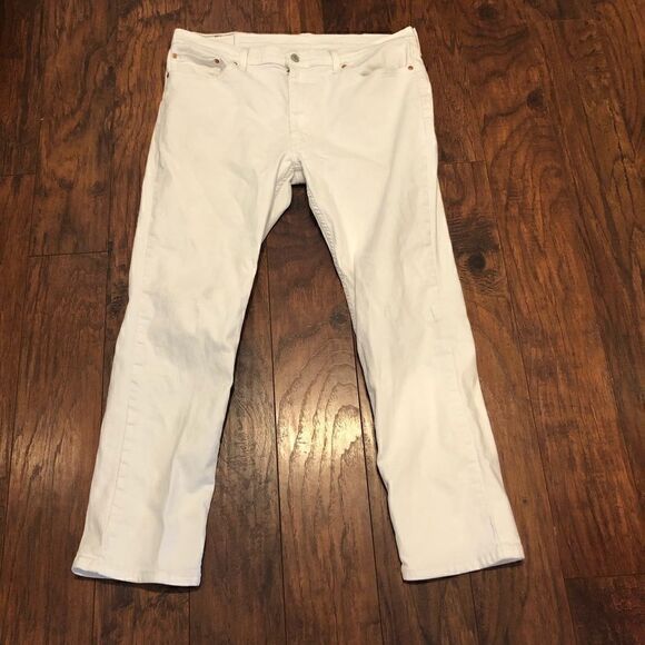 LEVI’S STRAUSS & Co white denim jeans womens w38 L30 511 style - Picture 6 of 10